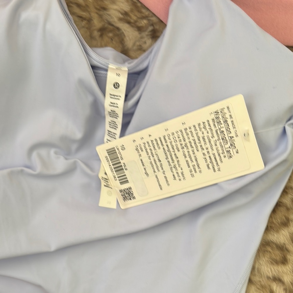 Lululemon Align Waist-Length Tank Top*NWT Pastel Blue/10 - Picture 6 of 6